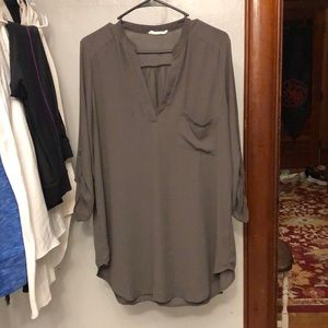 Lush Olive Green Tunic Shirt